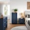 Manhattan Comfort Granville Midnight Blue 5-Drawer Tall Dresser, 6-Drawer Double Dresser, and 2-Drawer Nightstand GRAN074 - alternate 1